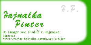 hajnalka pinter business card